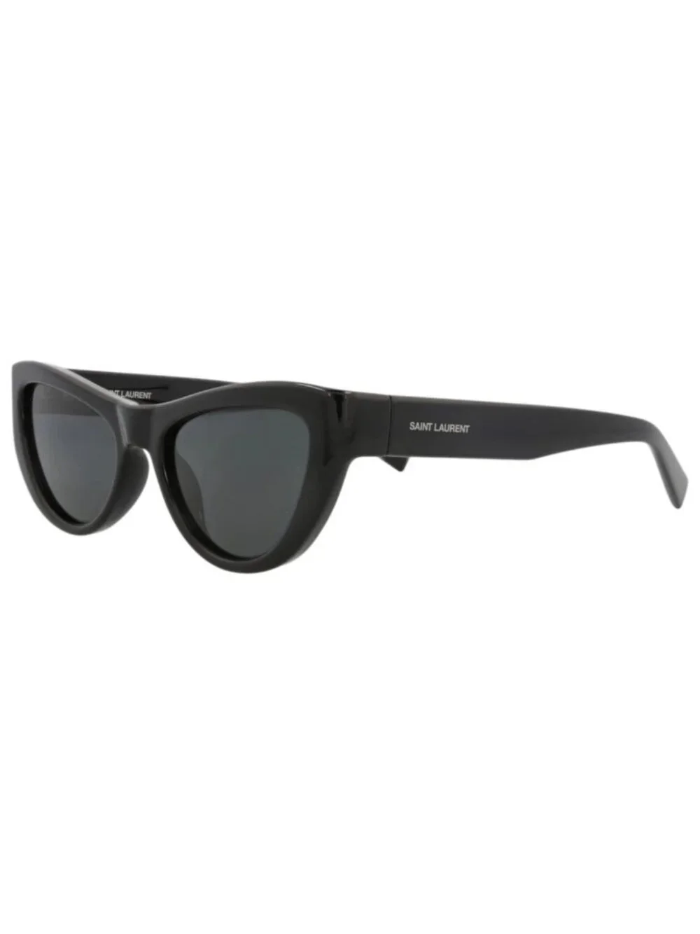 New Saint Laurent Women's Sunglasses Cat Eye Bio Injection Frame Black Black
